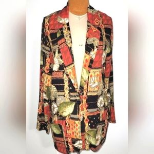 Jeri Marque colorful light-weight jacket Sz S